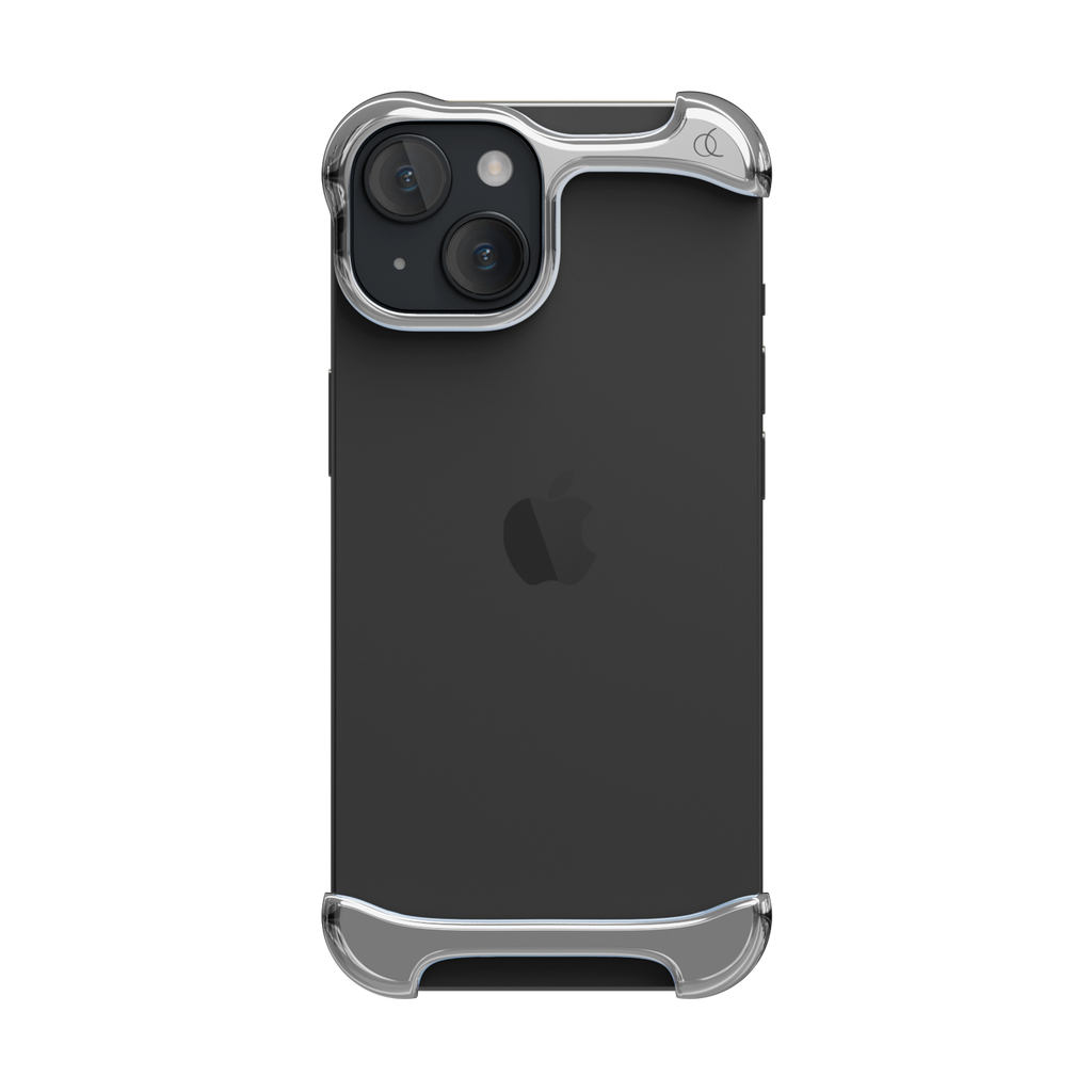 Tech Accessories - Aluminum Silver Case for iPhone 15 Pro